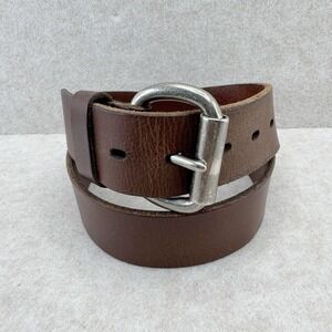 RedHead Belt Mens Size 34 Brown Leather Work Buckle Distressed Worn Classic